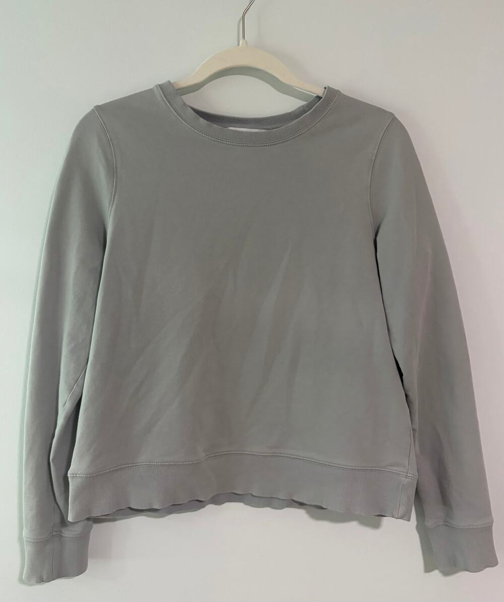 Athleta Gray Crewneck Sweatshirt Women's Small Pullover Athleisure
